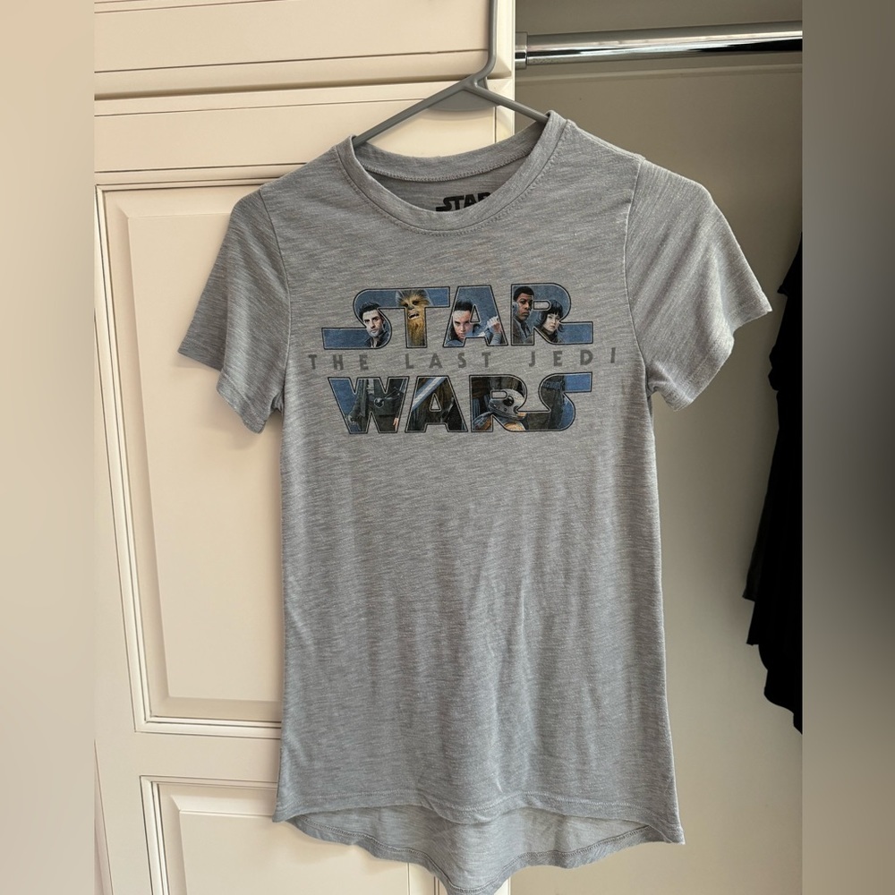 Authentic Star Wars The Last Jedi Slub Knit Hi-Low XS Short Sleeve Babydoll Tee